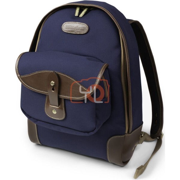 Billingham 35 Rucksack (Navy Canvas / Chocolate Leather Trim, 7L)