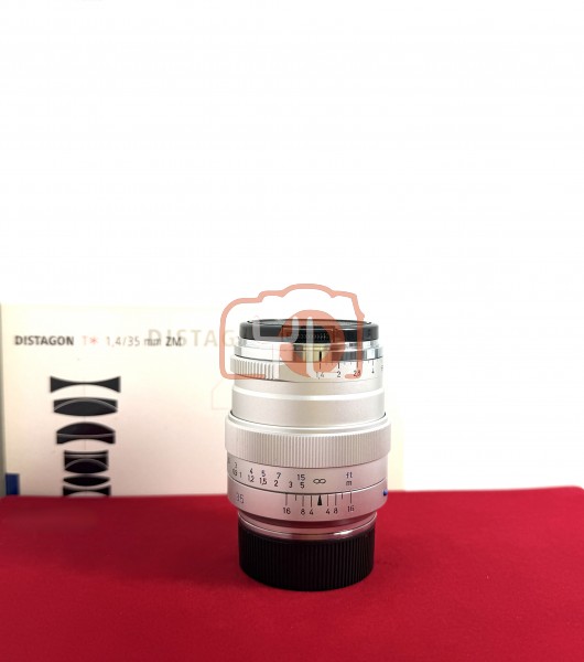 [USED-PJ33] Zeiss 35mm F1.4 Distagon T* ZM (Leica M Mount), 95% Like New Condition (S/N:51564445)