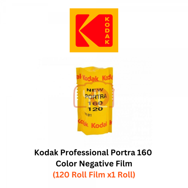 Kodak Professional Portra 160 Color Negative Film (120mm Roll Film, 1 Packs)