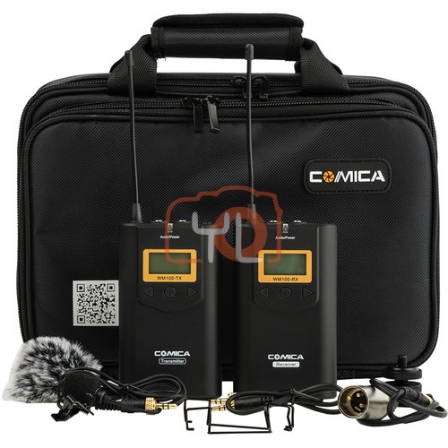 Comica Audio CVM-WM100 Camera-Mount Wireless Omni Lavalier Microphone System