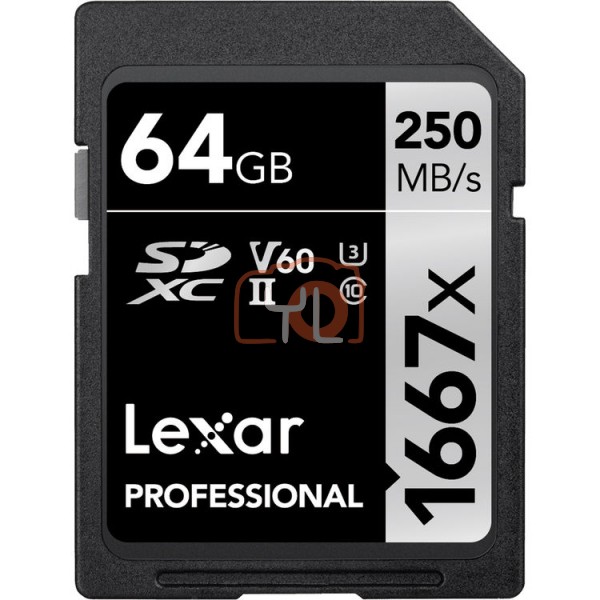 Lexar 64GB Professional 1667x UHS-II SDXC Memory Card