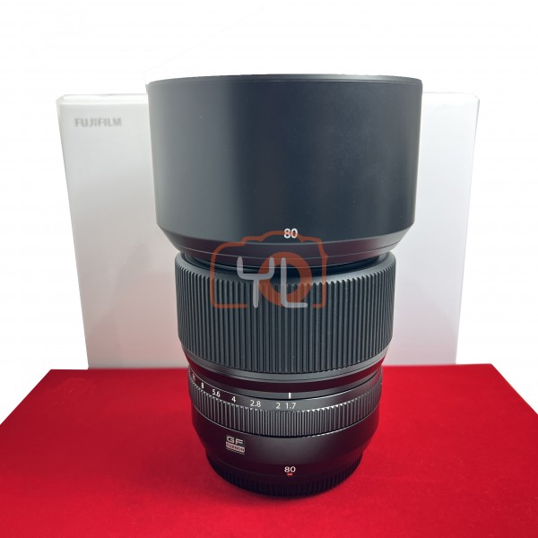 [USED-PJ33] Fujifilm GF 80mm F1.7 R WR , 98% Like New Condition (S/N:26A00754)