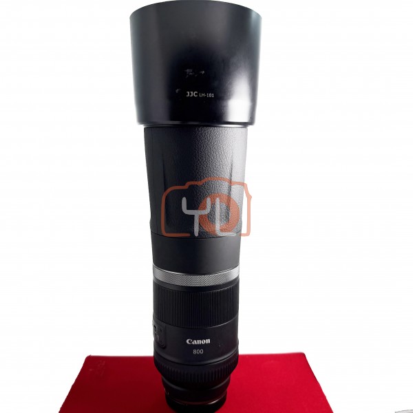 [USED-PJ33] Canon RF 800mm F11 IS STM With 3rd Party Lens Hood, 90% Like New Condition (S/N:522000982)