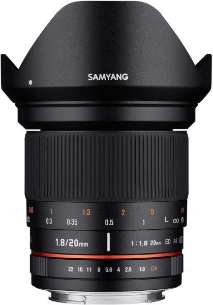 Samyang 20mm F1.8 ED AS UMC Lens for Nikon AE