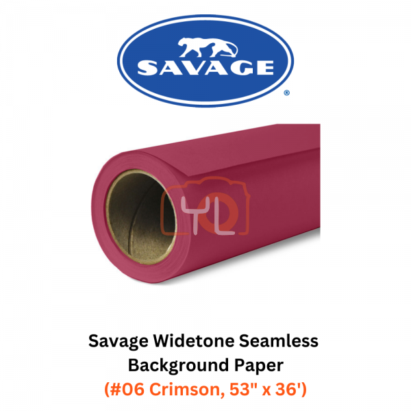 Savage Widetone Seamless Background Paper (#06 Crimson, 53