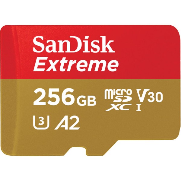 SanDisk 256GB Extreme UHS-I microSD Card (160MB/s)