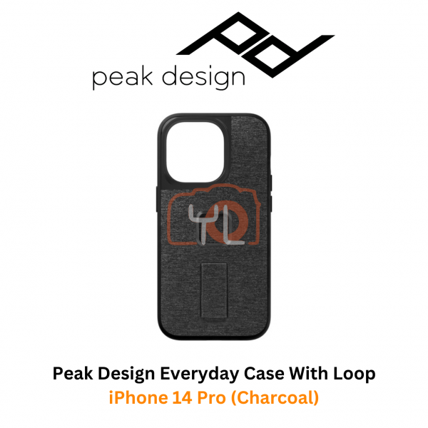 Peak Design Everyday Case with Loop for iPhone 14 Pro (Charcoal)