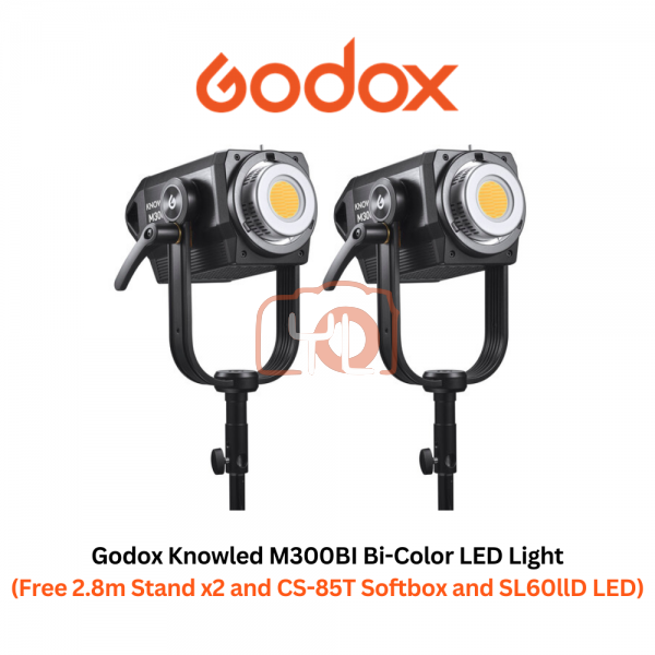 Godox M300BI Knowled Bi-Color LED Light Bundle