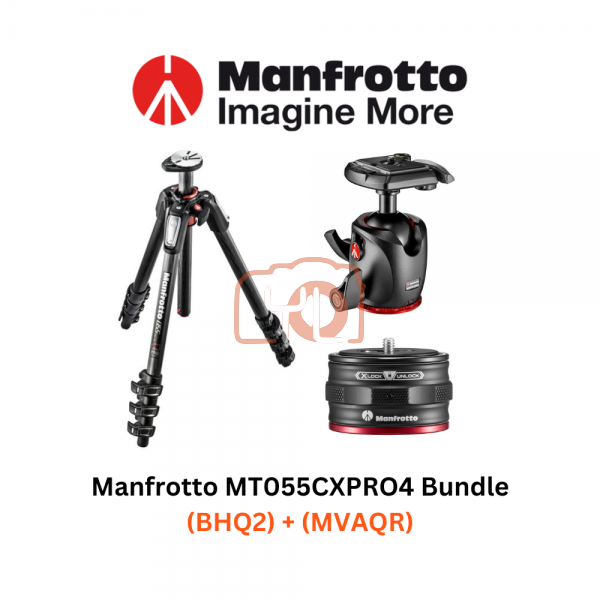 Manfrotto MT055CXPRO4 + BHQ2 + MVAQR