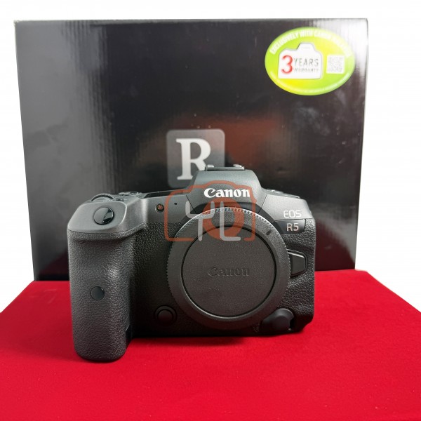 [USED-PJ33] Canon Eos R5 Body (SC:11K) , 95% Like New Condition (S/N:128025000218)