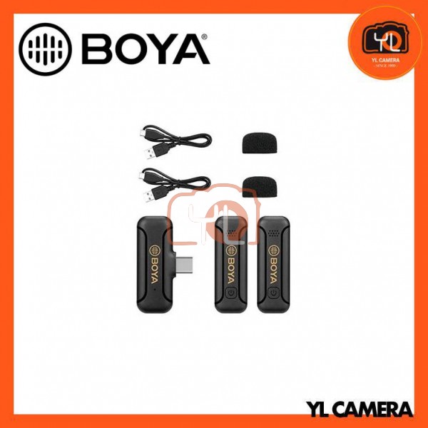 Boya BY-WM3T2-U2 Mini 2.4GHz Wireless Microphone (Type-C) RX+2TX