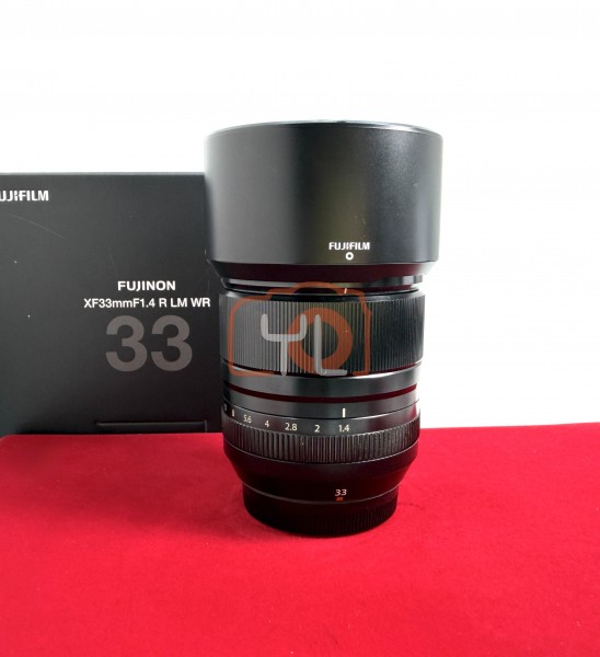 [USED-PJ33] Fujifilm 33mm F1.4 R LM WR XF, 95% Like New Condition (S/N:1CA02562)