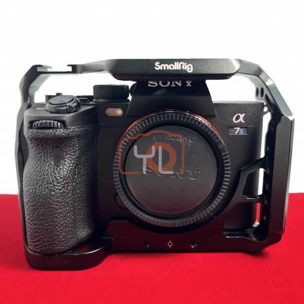 [USED-PJ33] Sony A7S iii Body (Shutter Count :13K) + Cage+ Total 2 Batteries ,90% Like New Condition (S/N:4475759)