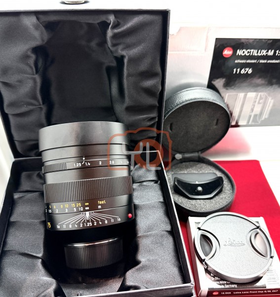 [USED-PJ33]  Leica 75mm F1.2 Noctilux-M ASPH 11676, 95% Like New Condition (S/N:4736803)