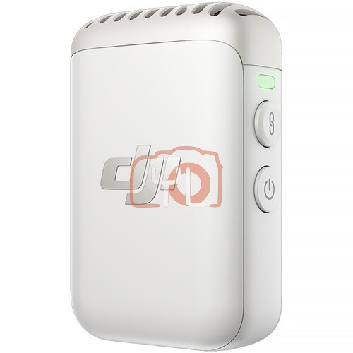 DJI Mic 2 Clip-On Transmitter/Recorder with Built-In Microphone (2.4 GHz, Pearl White)