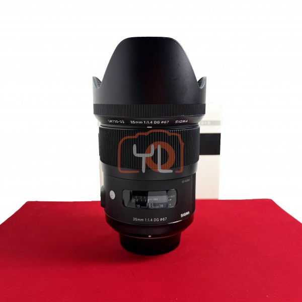 [USED-PJ33]  Sigma 35mm F1.4 DG HSM ART (Nikon F), 95% Like New Condition (S/N:50150364)