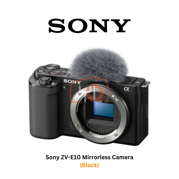 Sony ZV-E10 Mirrorless Camera (Body Only) - Free Sandisk 64GB Extreme Pro SD Card & Godox IM22 Flash