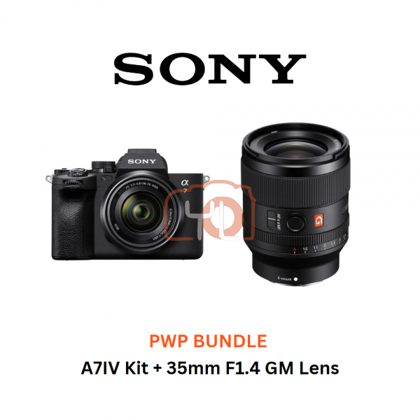 A7IV Kit + 35mm F1.4 GM Lens - Free Sony 64GB 277/150MB SD Card