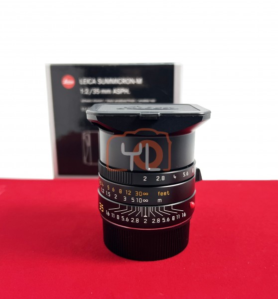 [USED-PJ33] Leica 35mm F2 Summicron-M ASPH II (Black)11673, 95% Like New Condition (S/N:4733015)