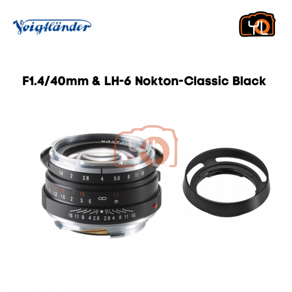Voigtlander 40mm F1.4 Nokton Classic MC Lens & LH-6 (For Leica M-Mount)