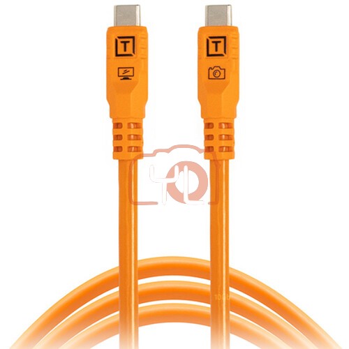 Tether Tools CUC06G2 TetherPro Optima USB-C Cable (6', High-Visibility Orange)