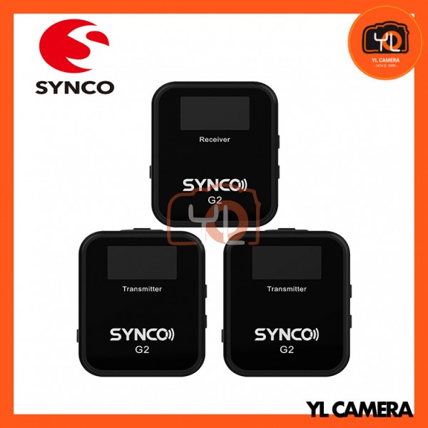 Synco WAir-G2-A2 Ultracompact 2-Person Digital Wireless Microphone System for Mirrorless/DSLR Cameras (2.4 GHz)
