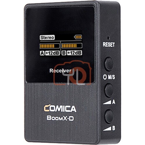 Comica Audio BoomX-D RX Dual-Channel Digital Wireless Receiver for Mirrorless/DSLR Cameras (2.4 GHz)