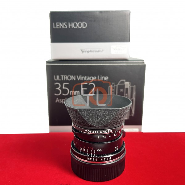 [USED-PJ33] Voigtlander 35mm F2 II Ultron Vintage Line ASPH VM (Leica M), 85% Like New Condition (S/N:7120074)