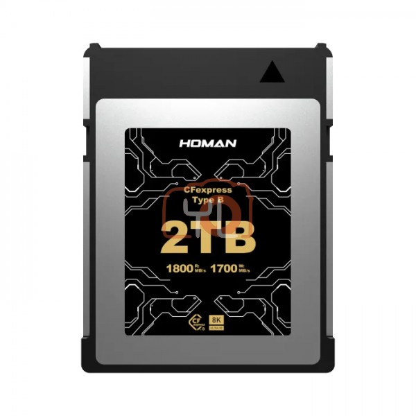 Homan CFexpress Card Type-B 2TB | Max 1800 MB/s | 8K RAW | Adaptive Thermal Control