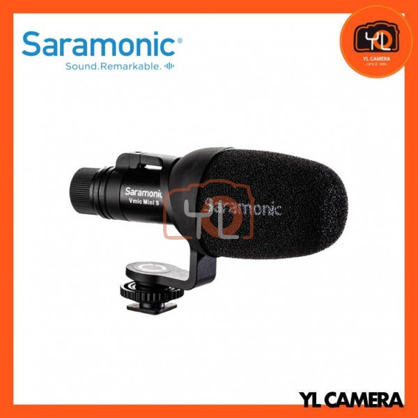 Saramonic Vmic Mini S Multi-Pattern Camera-Mount Shotgun Microphone for Cameras and Smartphones