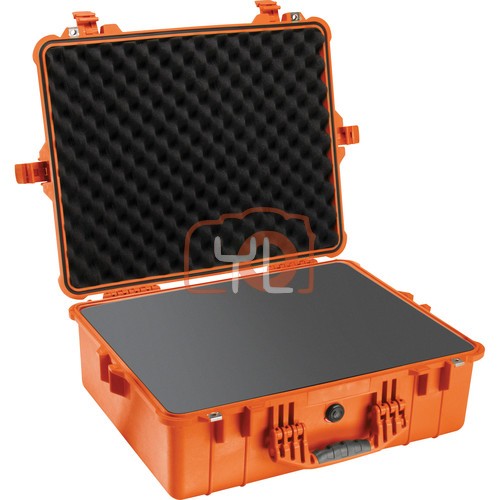 Pelican 1600 Case with Foam Set (Orange)