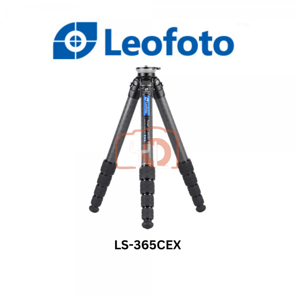 Leofoto LS-365CEX Ranger Series Carbon Fiber Tripod with 15° Leveling Base (Black)