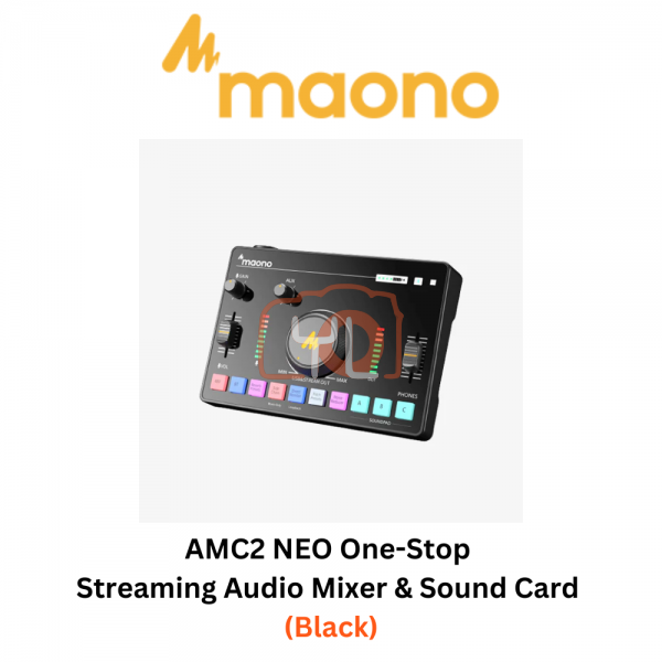 AMC2 NEO One-Stop Streaming Audio Mixer & Sound Card (Black)