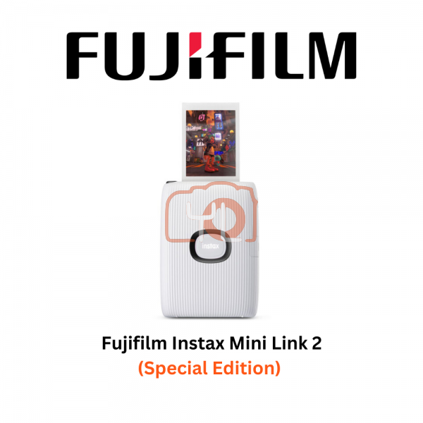 Fujifilm Instax Mini Link 2 Special Edition Smartphone Printer (Clay White with Black Accents)