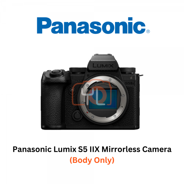 Panasonic Lumix S5 IIX Mirrorless Camera (Body Only) - FREE SANDISK 64GB EXTREME PRO SD CARD And Extra Battery BLK22PPB  Redeem Online at https://bit.ly/LumixCNY24