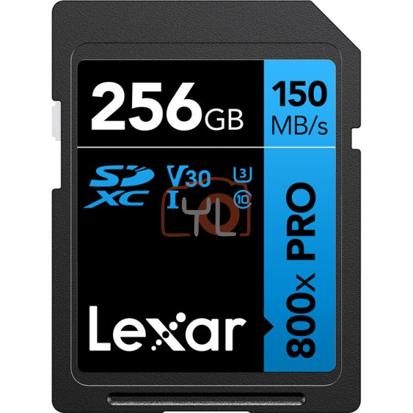 Lexar 256GB High-Performance 800x PRO UHS-I SDXC Card (BLUE Series)