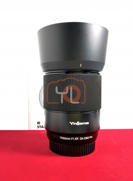 [USED-PJ33]  Yongnuo 50MM F1.8 DX DSM PRO (Fujifilm X), 95% Like New Condition (S/N:E1100458)
