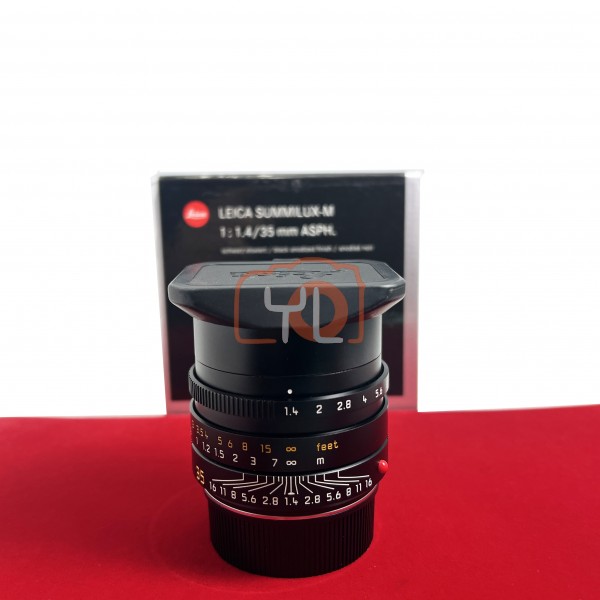 [USED-PJ33] Leica 35mm F1.4 Summilux-M ASPH FLE 11663 (Black)  ,95% Like New Condition (S/N:4194206)