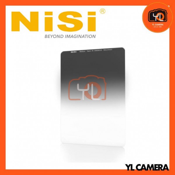 NiSi 180x210mm Nano IR Medium Graduated Neutral Density Filter – GND8 (0.9) – 3 Stop