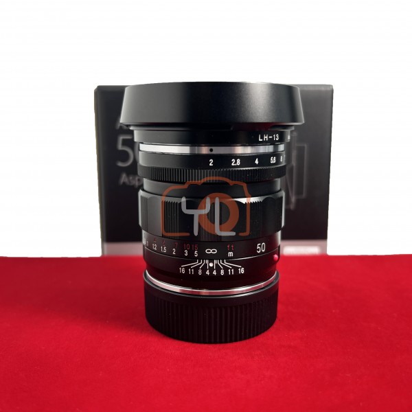 [USED-PJ33] Voigtlander 50MM F2 APO-Lanthar ASPH VM (Leica M), 95% Like New Condition (S/N:7110703)