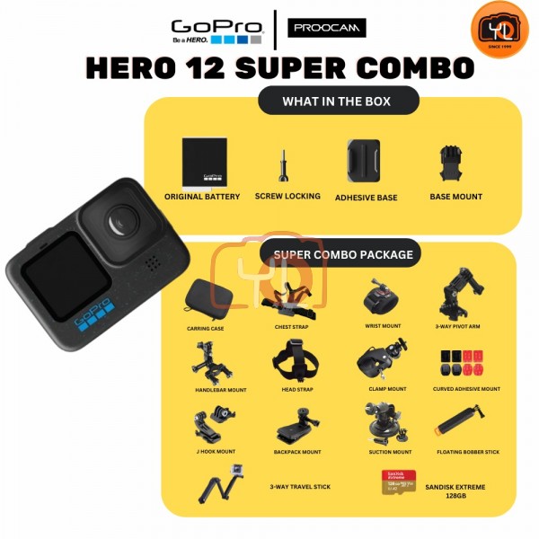GoPro HERO12 Black Super Combo
