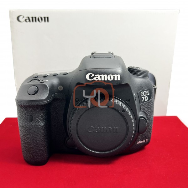 [USED-PJ33] Canon Eos 7D Mark II Body (Shutter Count : 13K) ,85% Like New Condition (S/N:28020001403)