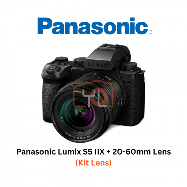 Panasonic Lumix S5 IIX + 20-60mm Lens - FREE SANDISK 64GB EXTREME PRO SD CARD And Extra Battery BLK22PPB  Redeem Online at https://bit.ly/LumixCNY24