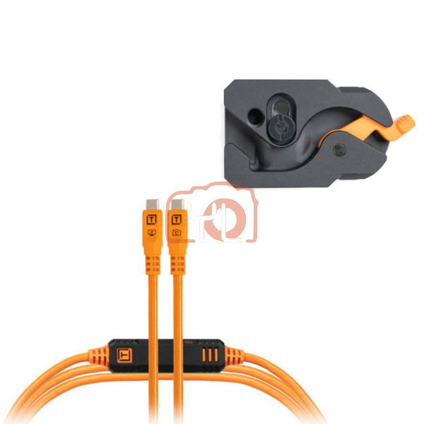Tether Tools (LLPC15G2-ORG) LeverLock & Optima Cable Kit (15', High-Visibility Orange)