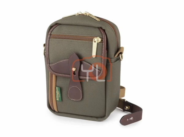 Billingham Airline Stowaway Camera Bag (Sage FibreNyte/Chocolate Leather, 2.5L)