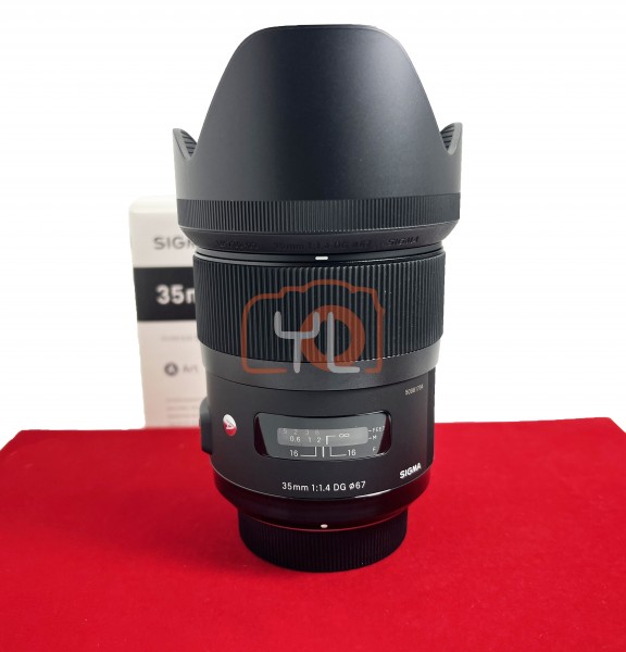 [USED-PJ33] Sigma 35MM F1.4 DG ART (Nikon F), 95% Like New Condition (S/N:50981704)
