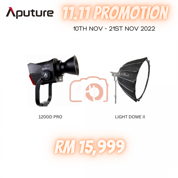 Aputure LS 1200d Pro LED Light + Light Dome II
