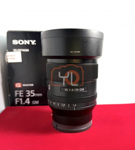[USED-PJ33] Sony 35mm F1.4 GM FE, 95% Like New Condition (S/N:1951842)