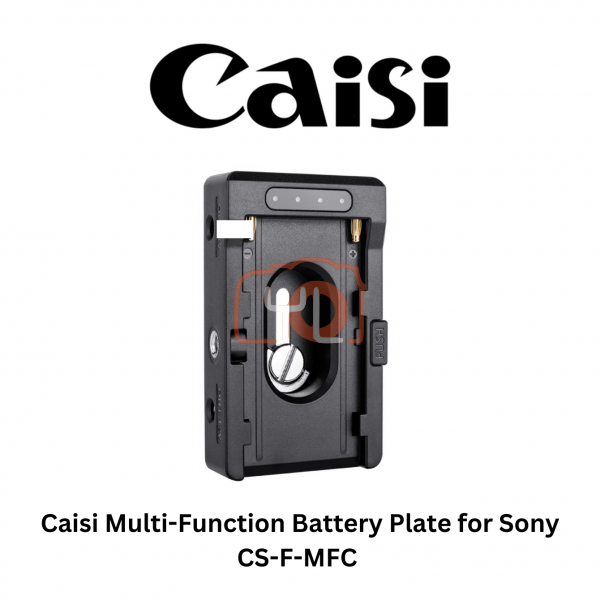 Caisi CS-F-MFC Multi-Function Battery Plate for Sony NP-F970 / NP-F770 / NP-F570 (Type-C PD20W Fast Charging Support)