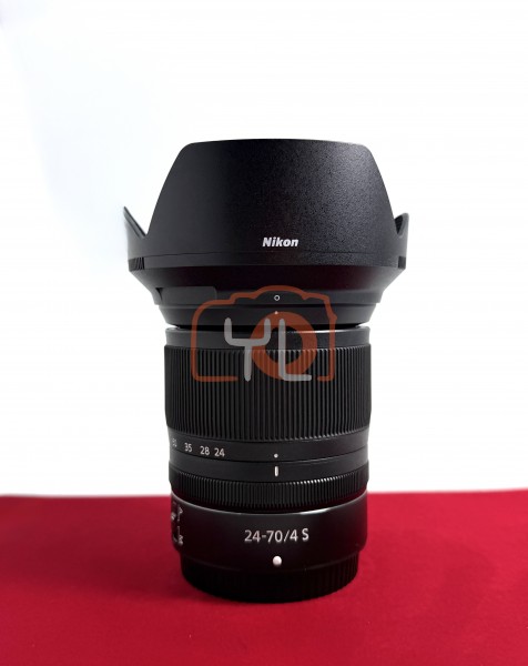 [USED-PJ33] Nikon 24-70mm F4 S Z , 95% Like New Condition (S/N:20429757)